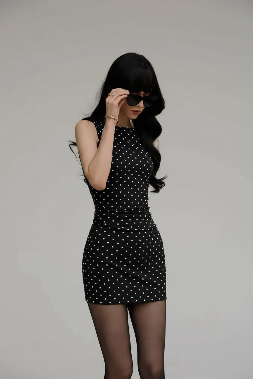 Stardust Dot Mini Dress – Maison Marfim
