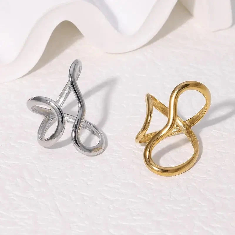 Gold Plated Stainless Steel Open Ring