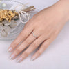 V-shaped ring with infinite shine