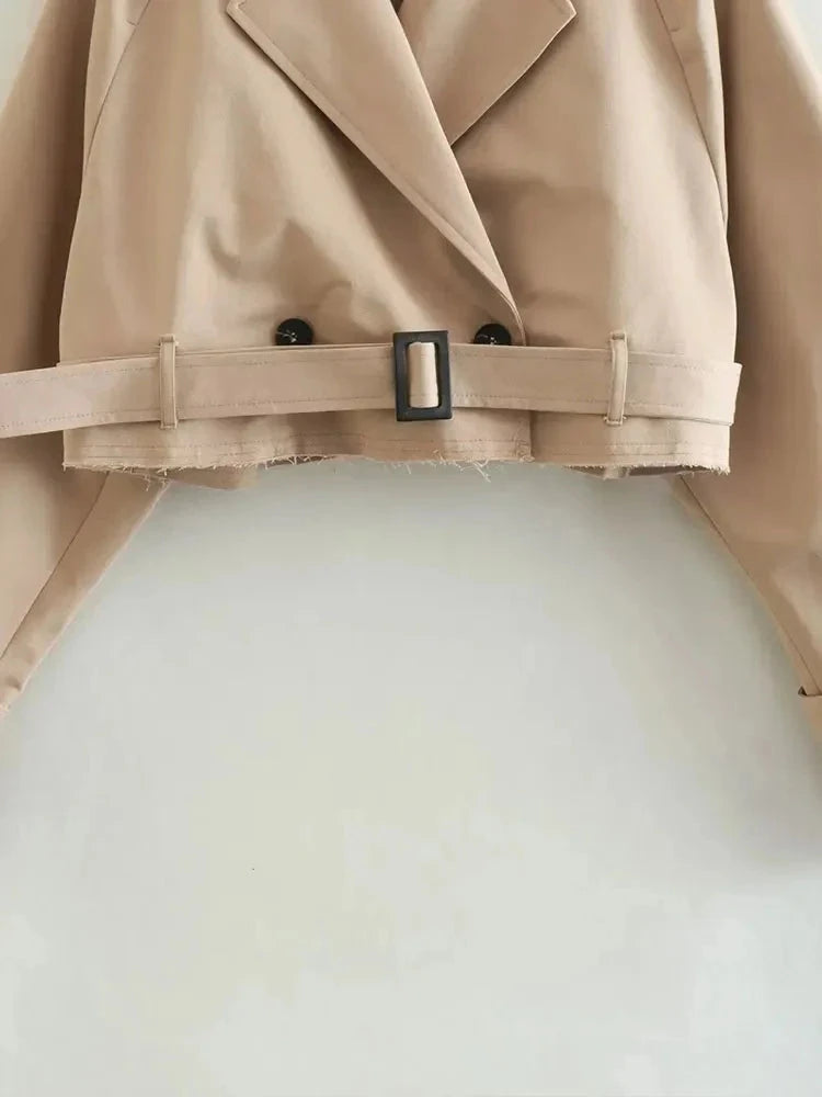Ivory Symphony Double-Breasted Jacket