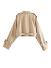 Ivory Symphony Double-Breasted Jacket