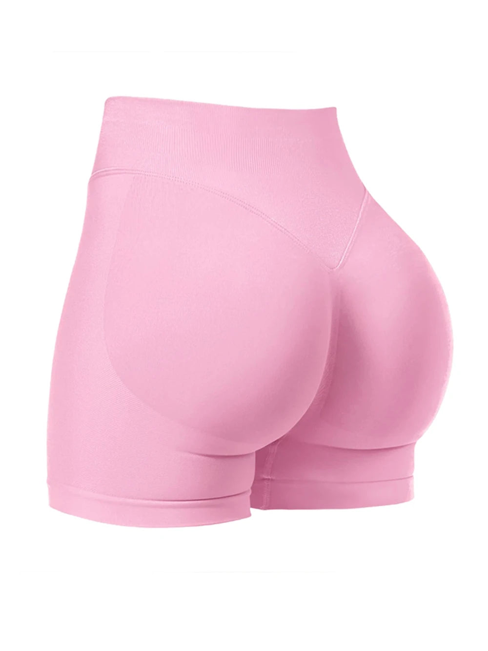 High-Waisted Seamless Fitness Shorts