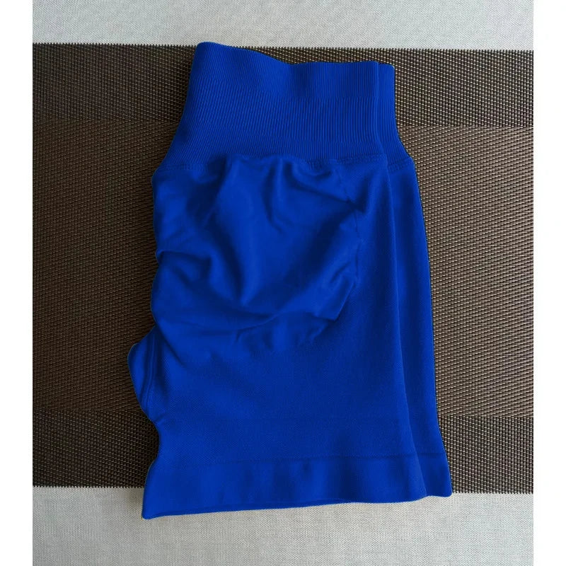 High-Waisted Seamless Fitness Shorts