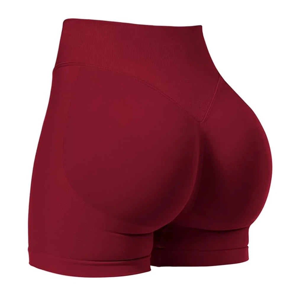 High-Waisted Seamless Fitness Shorts