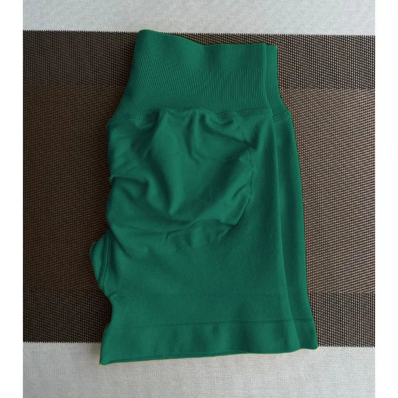 High-Waisted Seamless Fitness Shorts