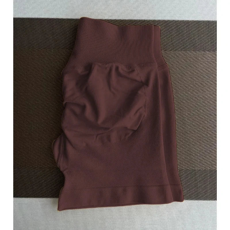 High-Waisted Seamless Fitness Shorts
