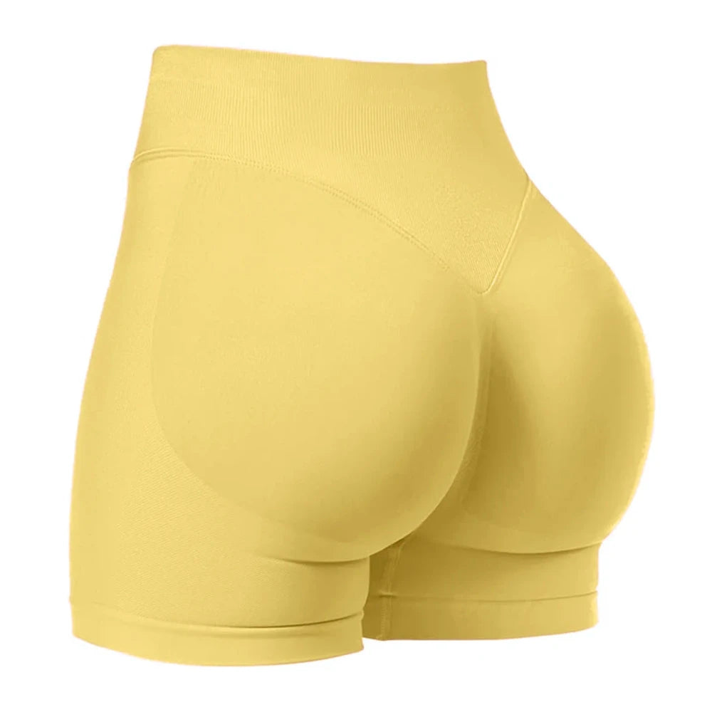 High-Waisted Seamless Fitness Shorts