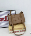 Neutral Cassette Crossbody Bag