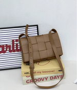 Neutral Cassette Crossbody Bag