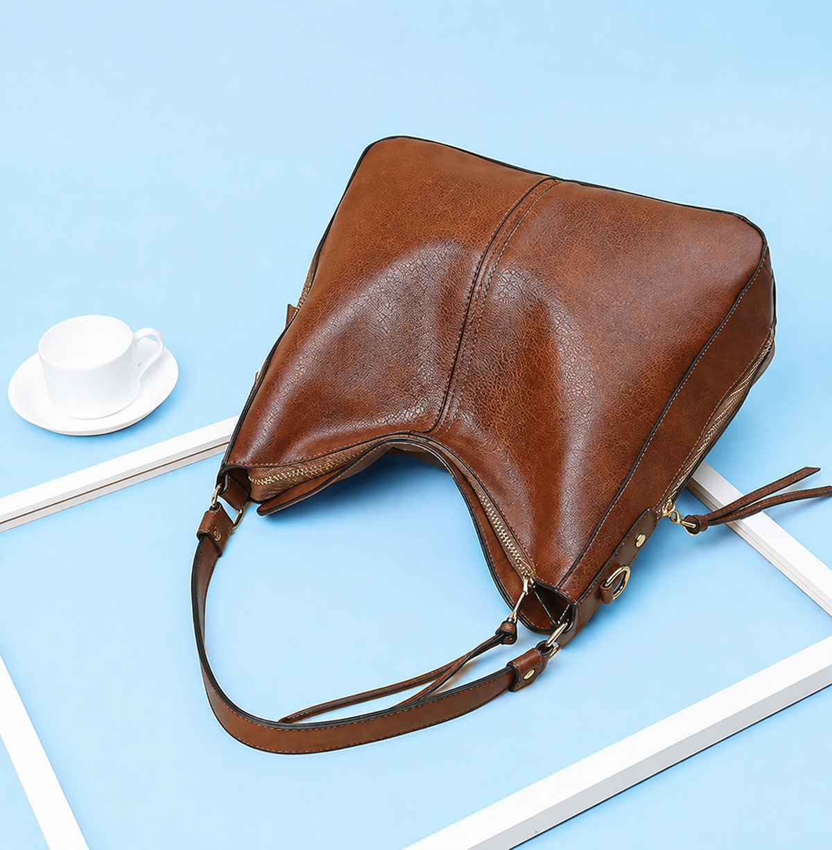 Elegant Faux Leather Tote Bags