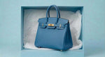 Leather Birkin-style bag