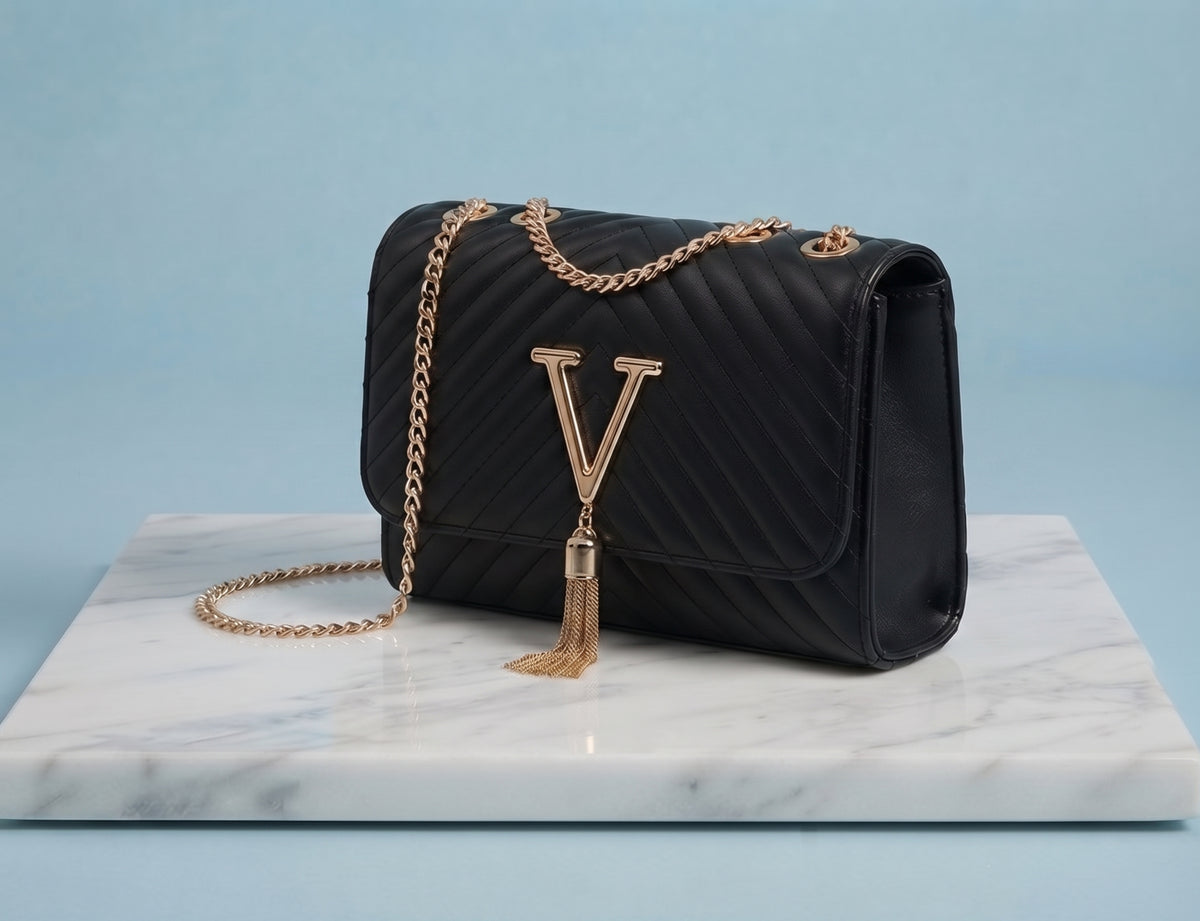 Elegant Sequin Crossbody Bag