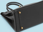 Leather Birkin-style bag
