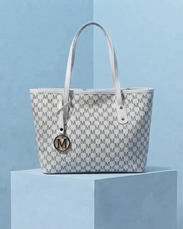 Versatile Printed Metal Sheet Handbag