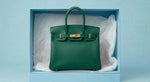 Leather Birkin-style bag