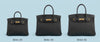 Leather Birkin-style bag