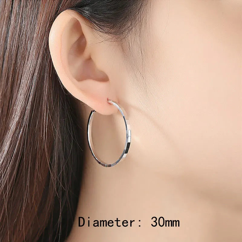 Bold Architectural Gold Hoops