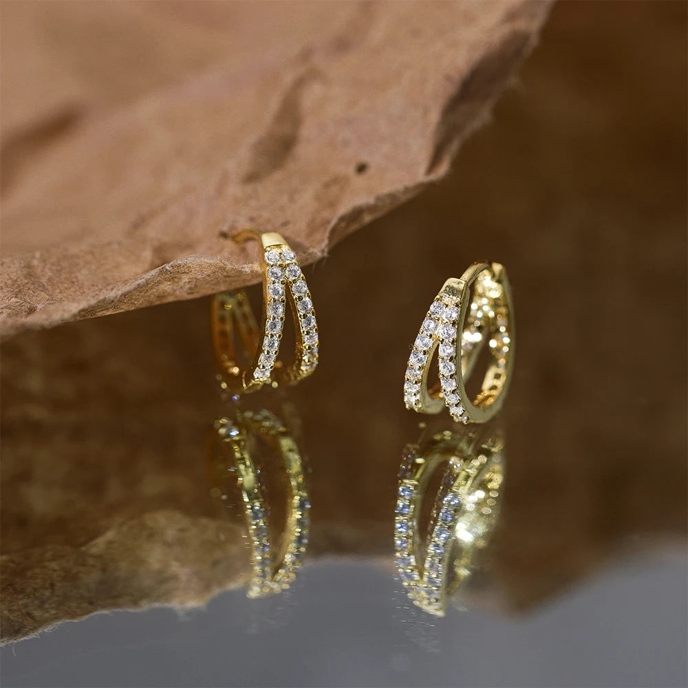 Radiant Dew Hoops Earrings