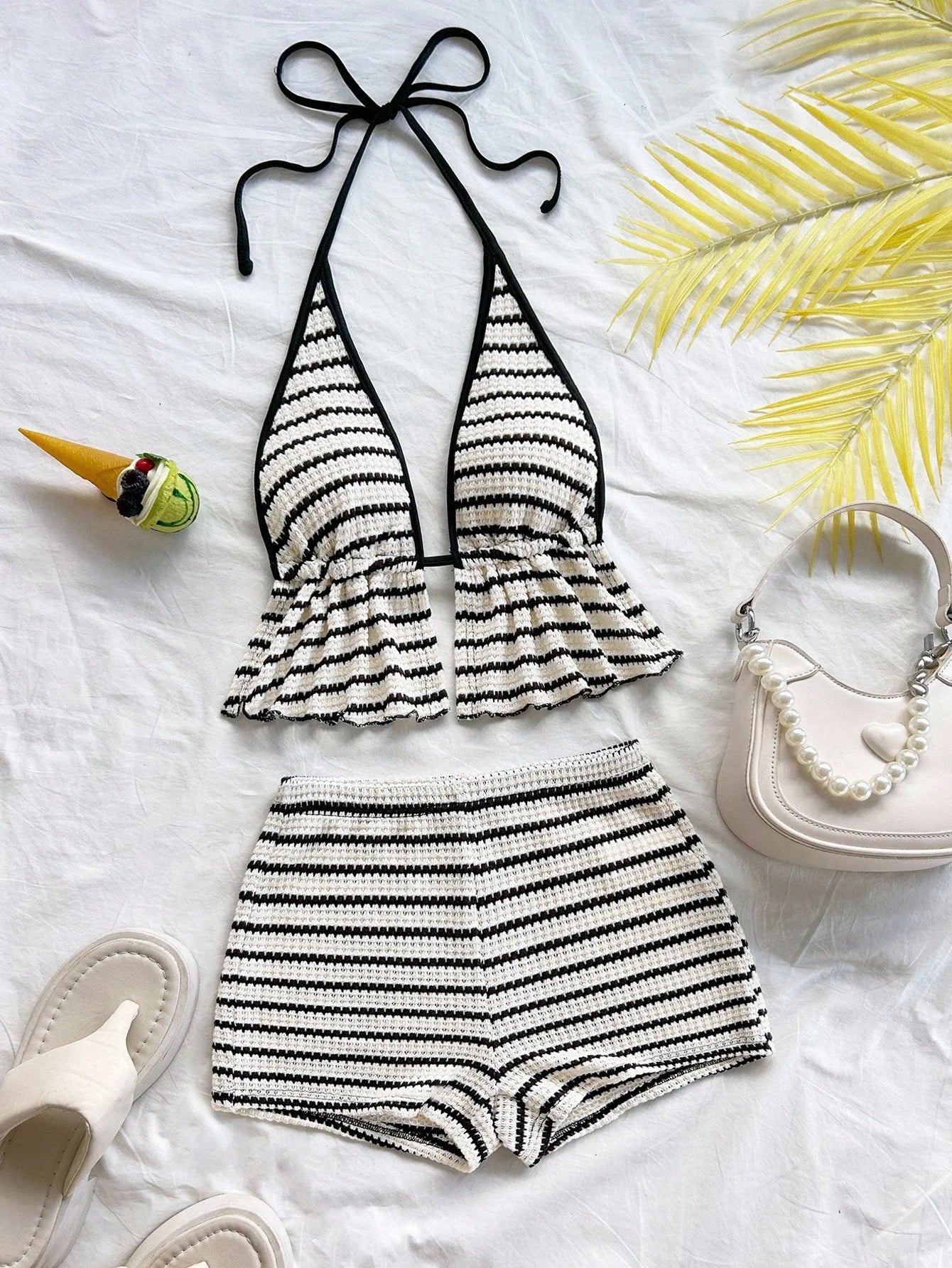 Striped Azure Resort Set