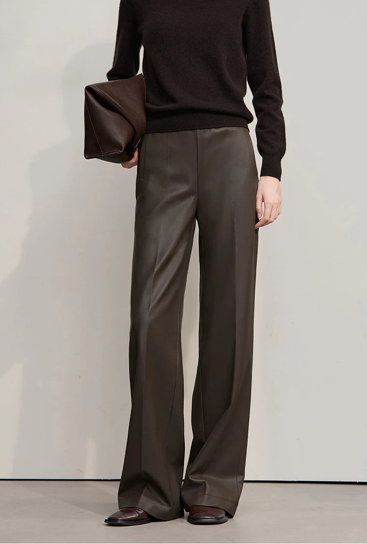 Onyx Essence Leather Trousers