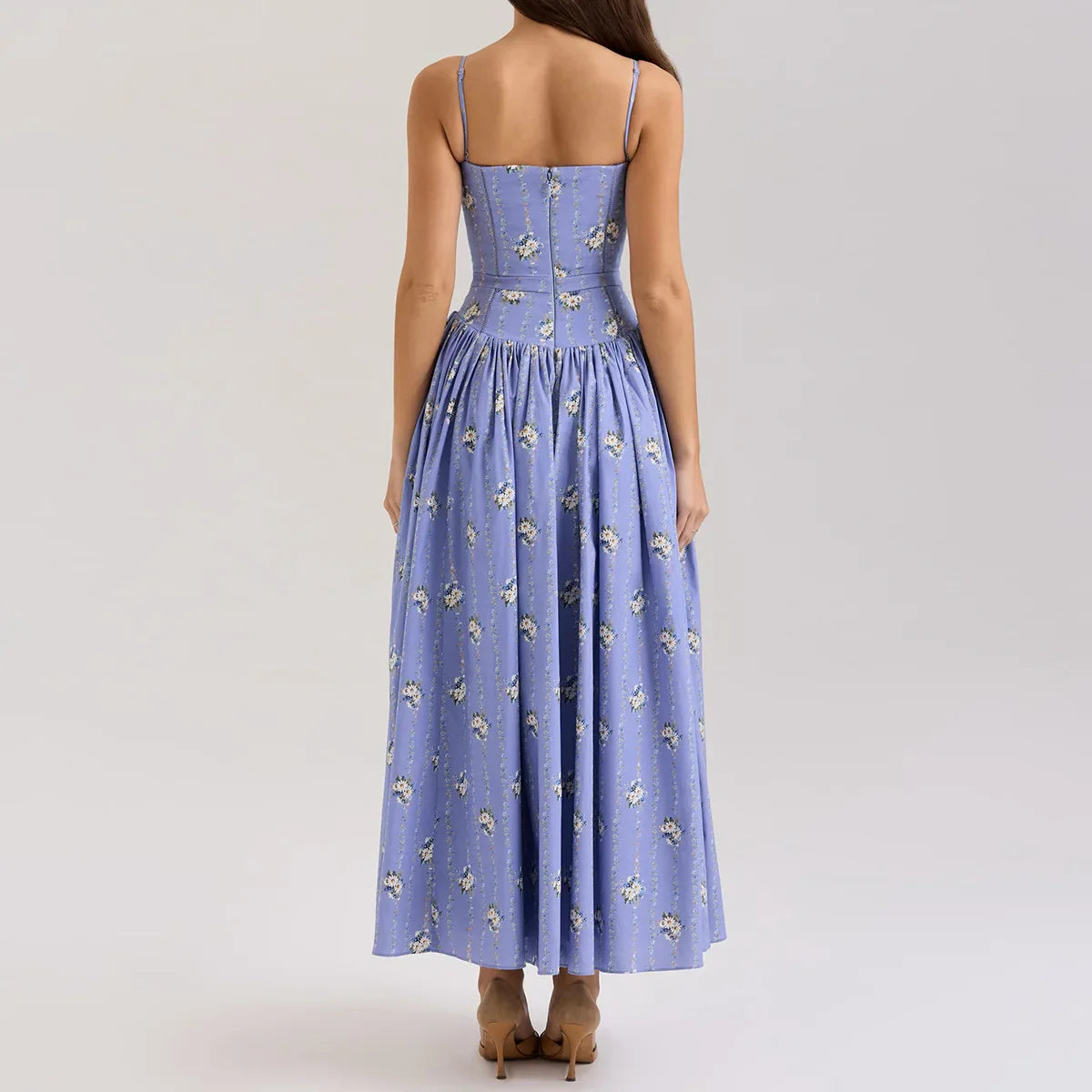 Elegant Floral Holiday Dress
