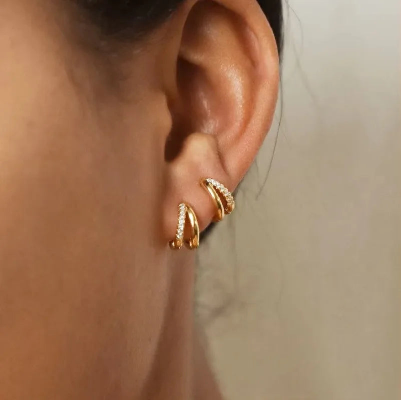 Polished Sphere Hoops