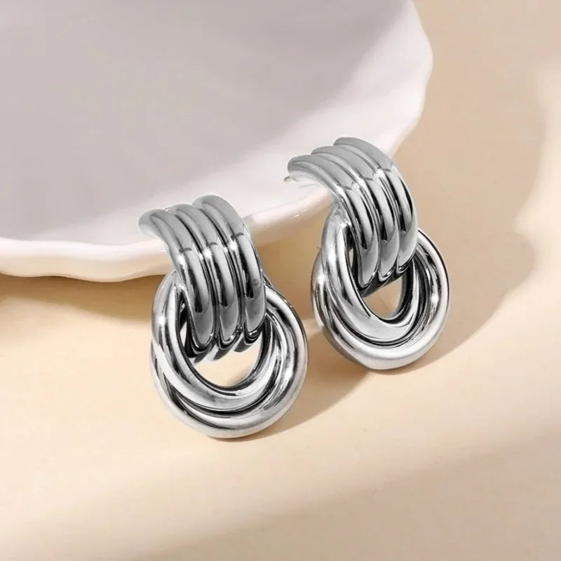 Industrial Grace Drop Earrings