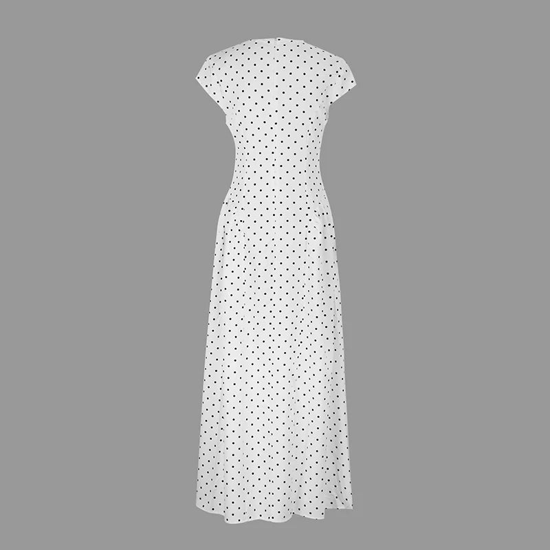 Midnight Dot Maxi Dress