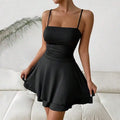 Sweet Drape A-Line Mini Dress