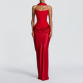 The Sunset Serenade Empire Gown