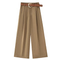 Ivory Horizon Wide-Leg Pants