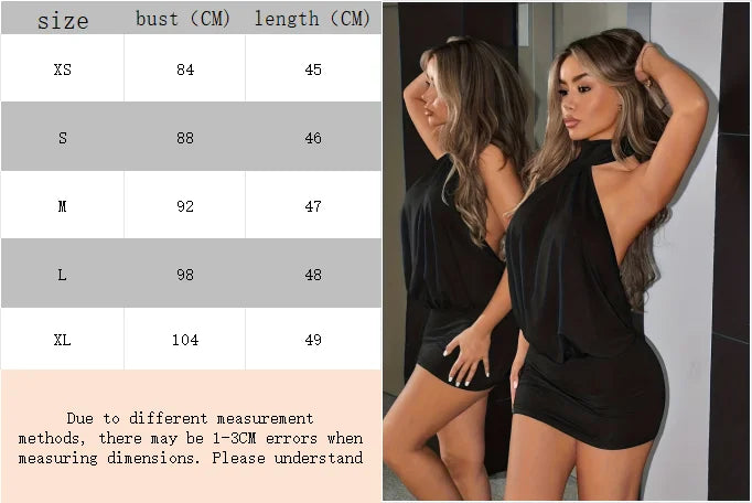 High-Neck Backless Sheath Dress