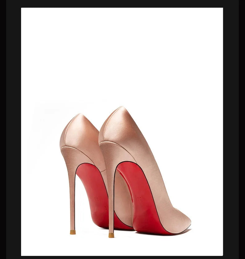 Midnight Silk Stiletto Shoes