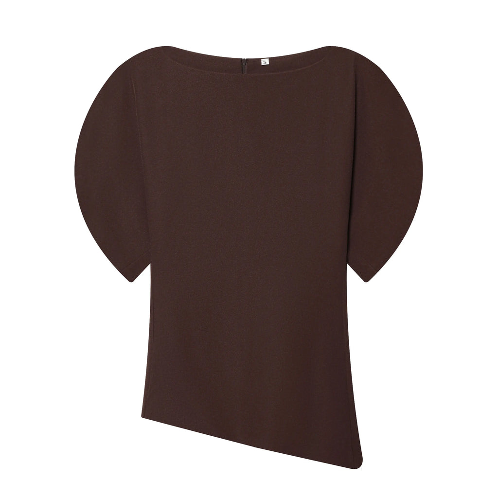 Sculpted Asymmetric Gala Top