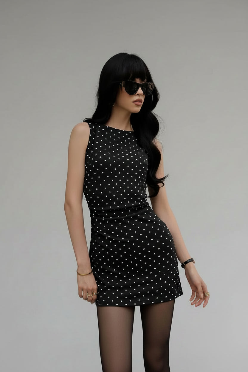 Stardust Dot Mini Dress