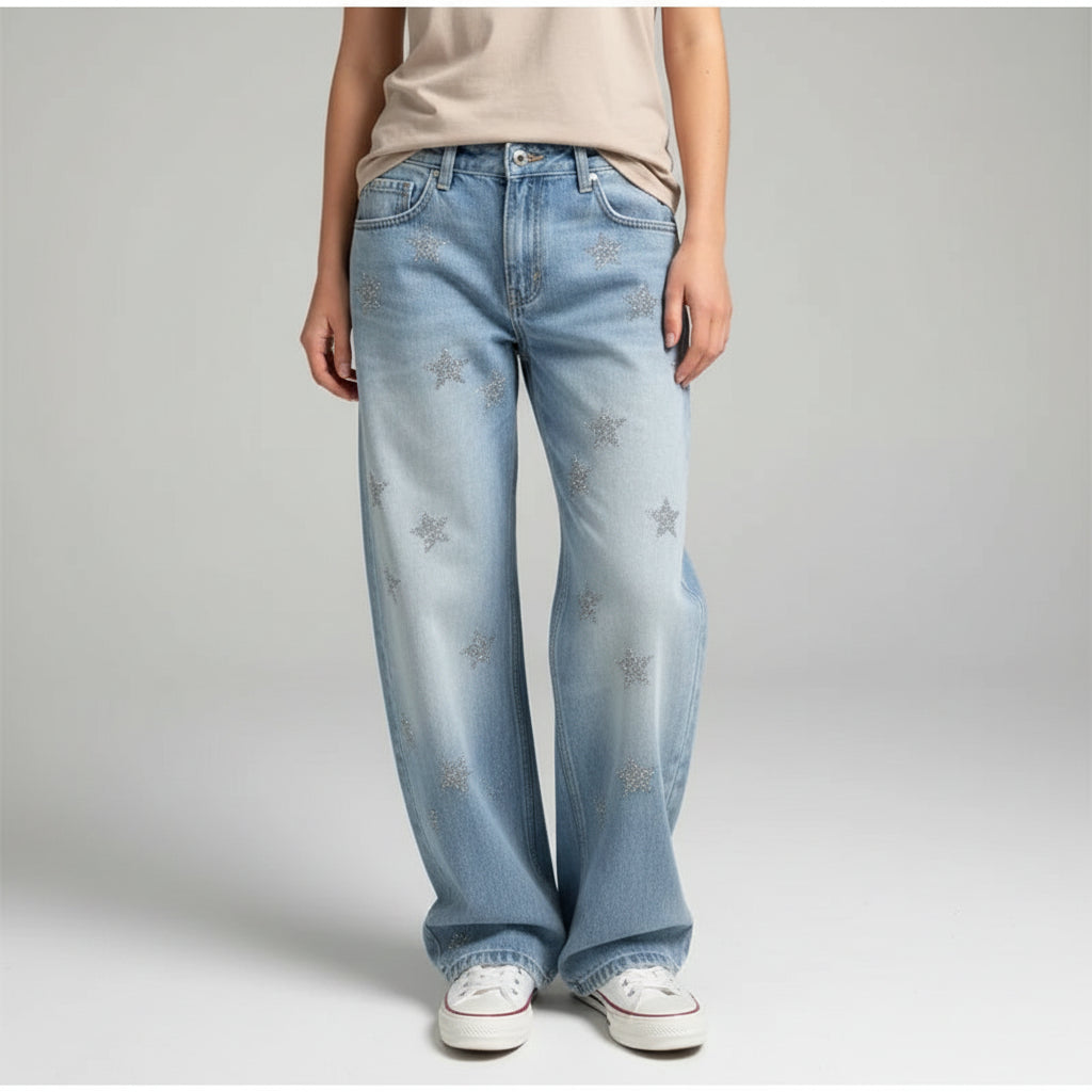 The High Street Embroidered Bootcut Jeans