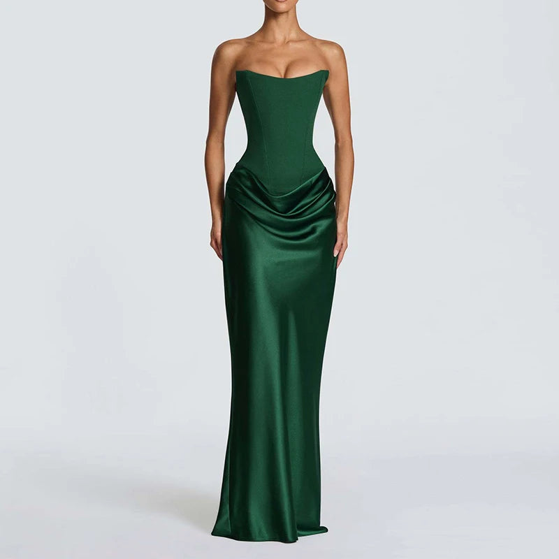 The Sunset Serenade Empire Gown