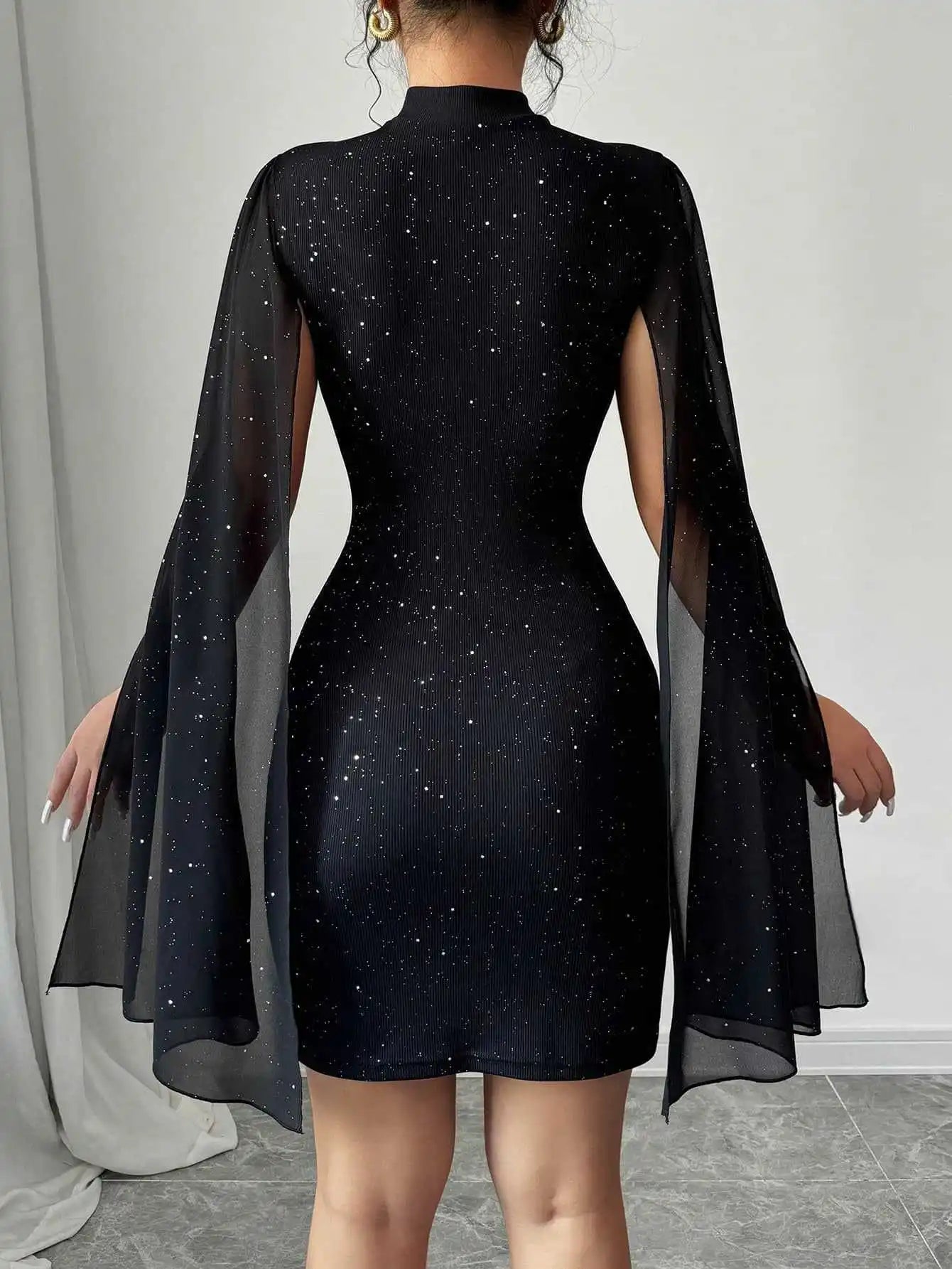 Ethereal Glow Lantern Dress