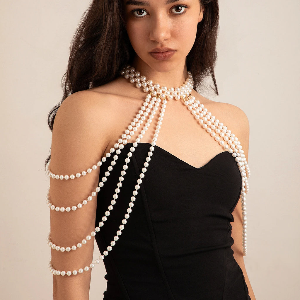 Pearlescent Muse Body Chain