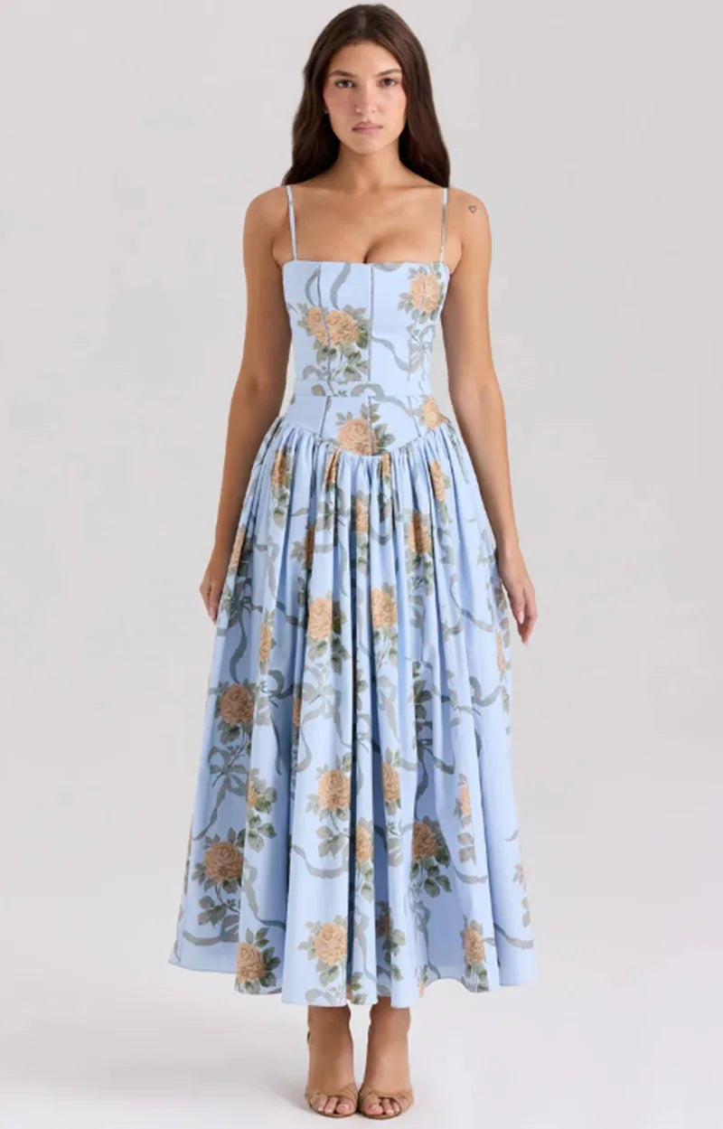 Midnight Bloom Maxi Dress