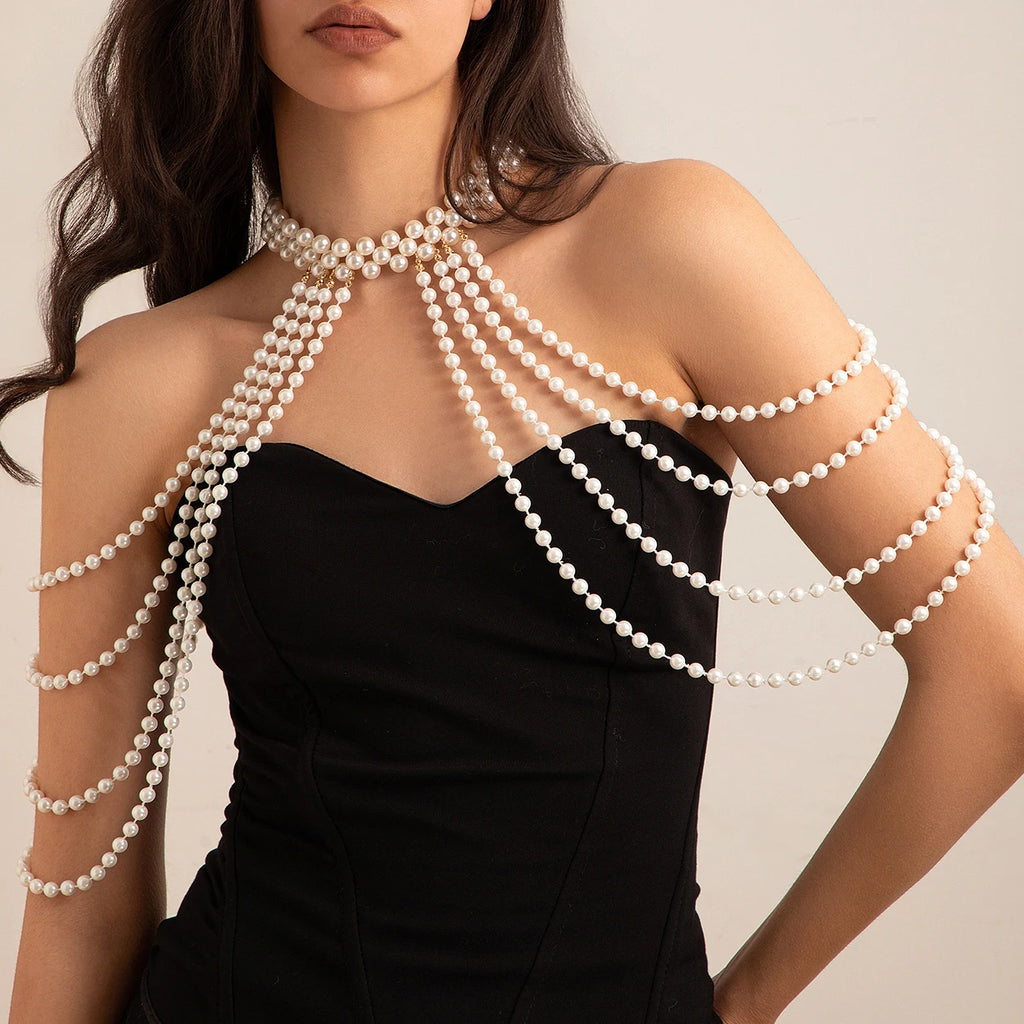 Pearlescent Muse Body Chain