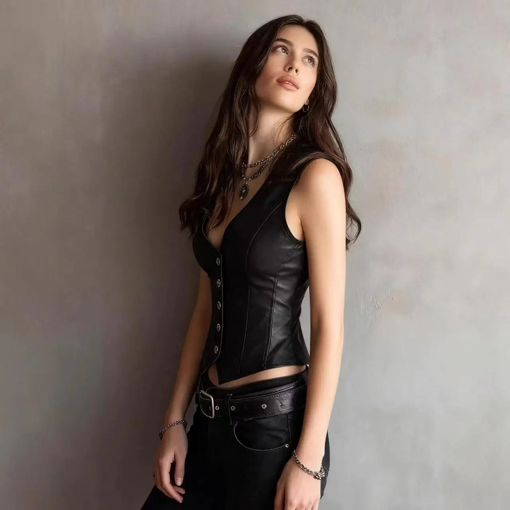 Urban Edge Buttoned Vest