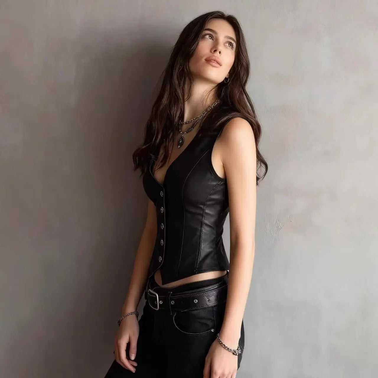Urban Edge Buttoned Vest