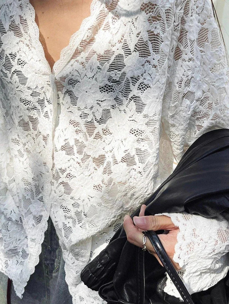 Nostalgic Sheer Party Shirt