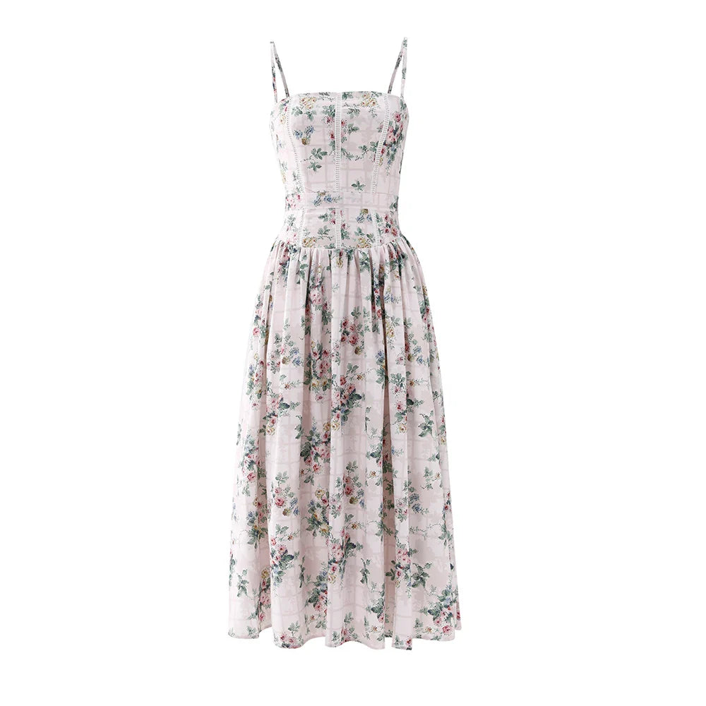 Elegant Floral Holiday Dress