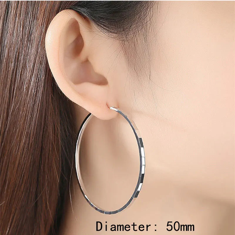 Bold Architectural Gold Hoops