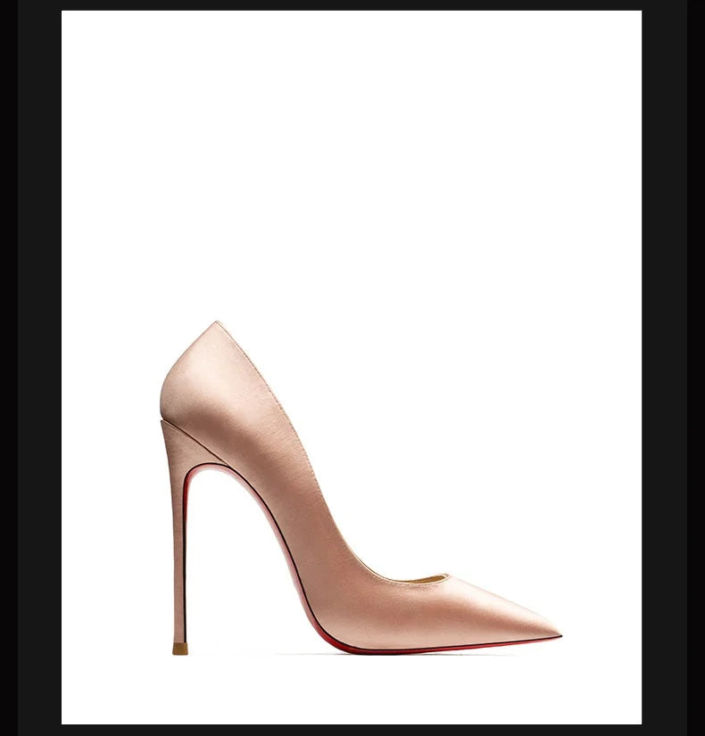 Midnight Silk Stiletto Shoes