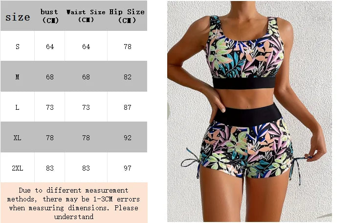 Geometric Azure Bikini Set