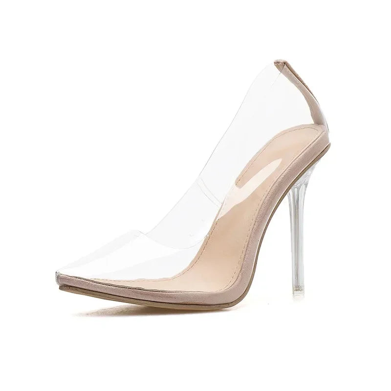 Clear Sandals Perspex Stilettos High Heels