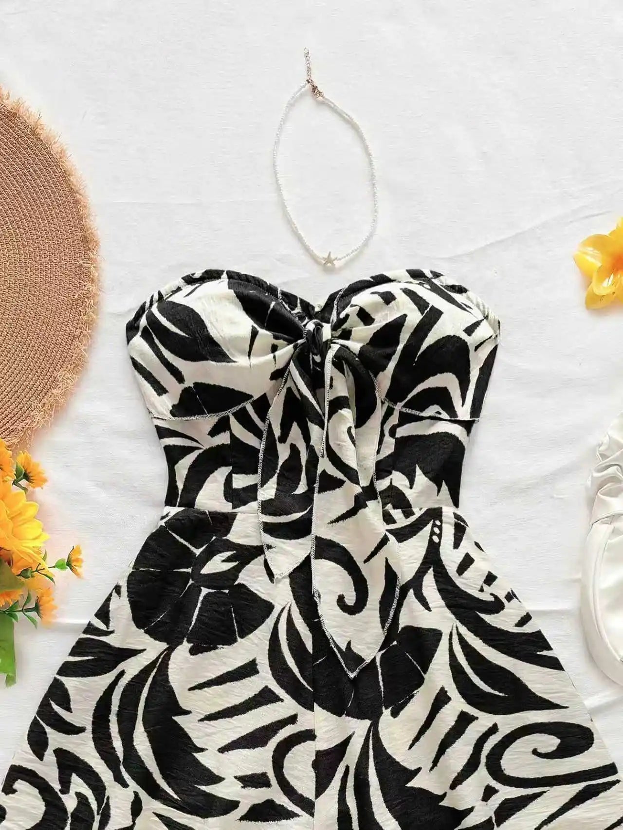 Botanical Bow Jumpsuit